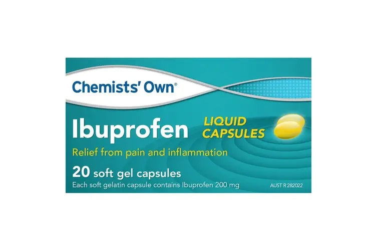 Chemists Own Ibuprofen 200mg 20 Liquid Capsules