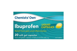 Chemists Own Ibuprofen 200mg 20 Liquid Capsules