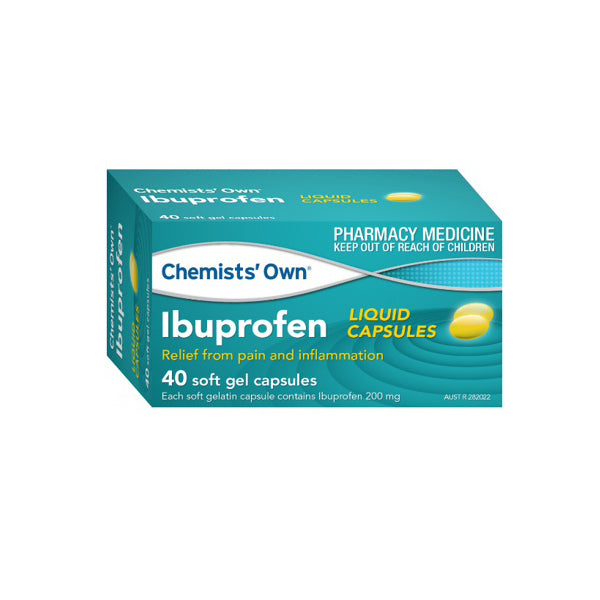 Chemists Own Ibuprofen 200mg 40 Liquid Capsules
