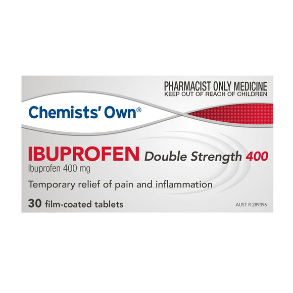 Chemists Own Ibuprofen Double Strength 400mg 30 Tablets