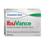 Chemists Own IbuVance 200mg 24 Tablets