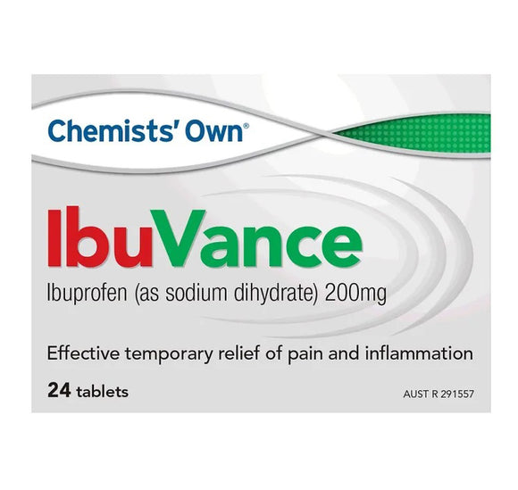 Chemists Own IbuVance 200mg 24 Tablets