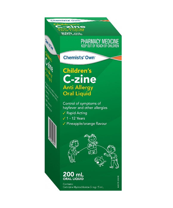 Chemists Own Children’s C-zine Anti-Allergy Oral Liquid 200mL