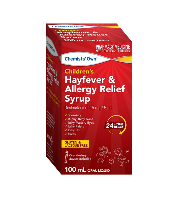 Chemists Own Children’s Hayfever & Allergy Relief Syrup 100mL