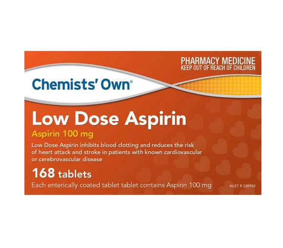 Chemists Own Low Dose Aspirin 168 Tablets