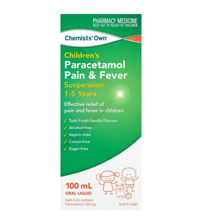 Chemists Own Paracetamol 1 – 5 Years Suspension 100mL