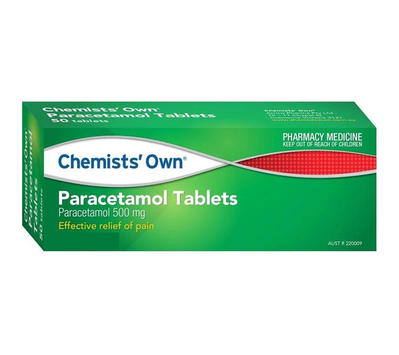 Chemists Own Paracetamol 50 Tablets