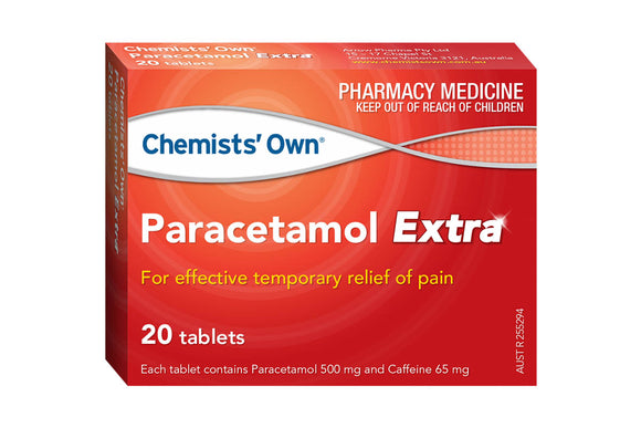 Chemists Own Paracetamol Extra 20 Tablets