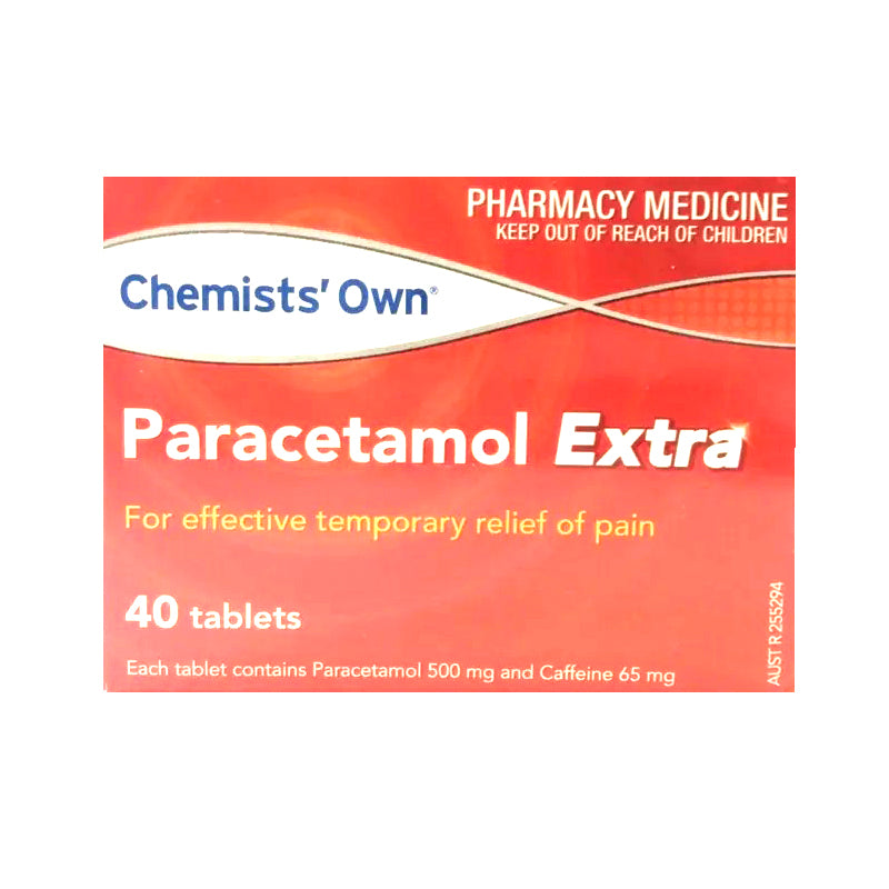 Paracet Extra Chemists Own Paracetamol Extra 40 Tablets – Scown's Pharmacy