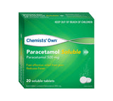 Chemists Own Paracetamol 20 Soluble Tablets