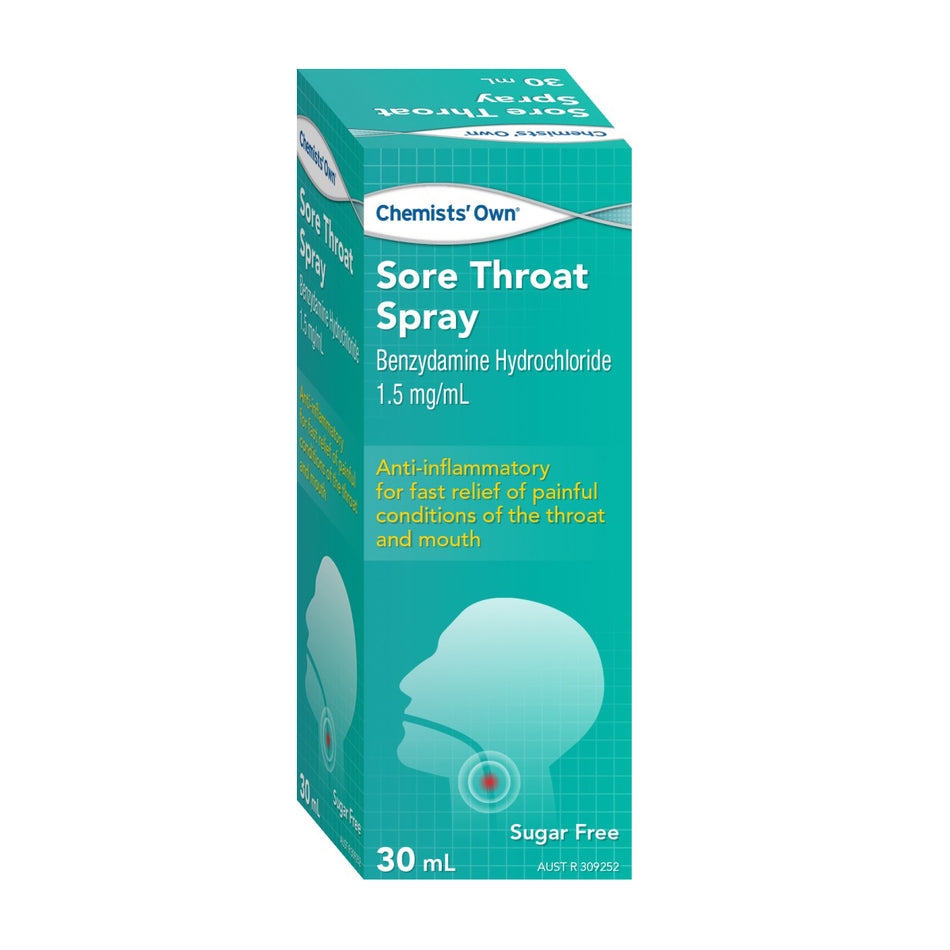 Chemists Own Sore Throat Spray 30mL