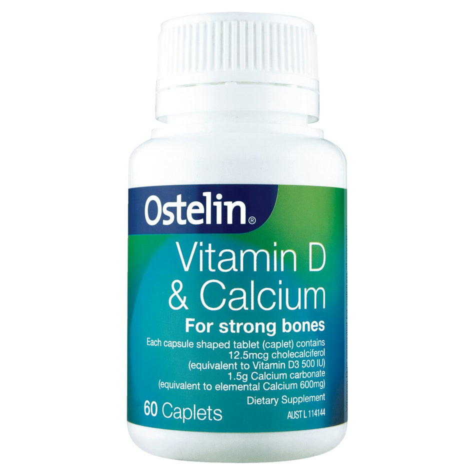 Ostelin Vitamin D & Calcium - 60 Tablets