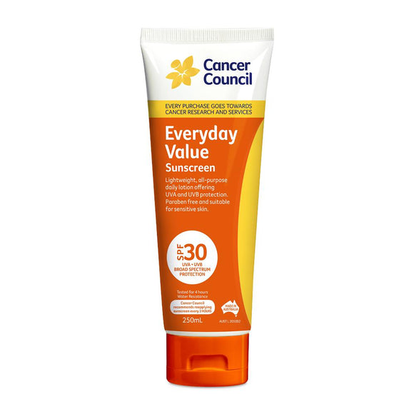 Cancer Council Everyday Sunscreen SPF30 Tube 250ml