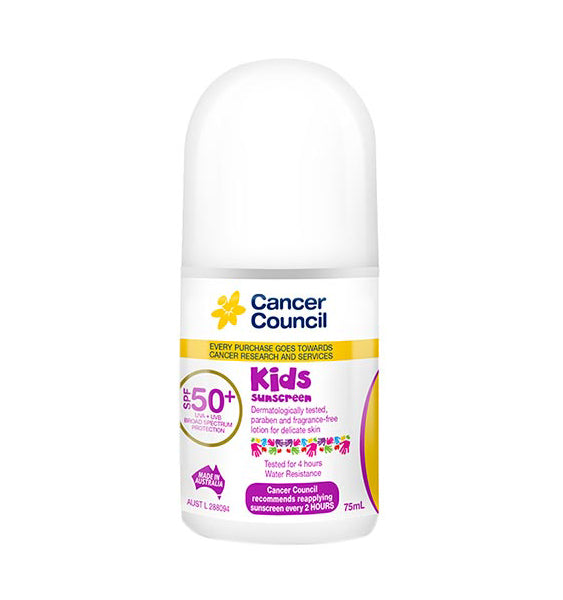 Cancer Council Kids SPF50+ Roll On 75ml