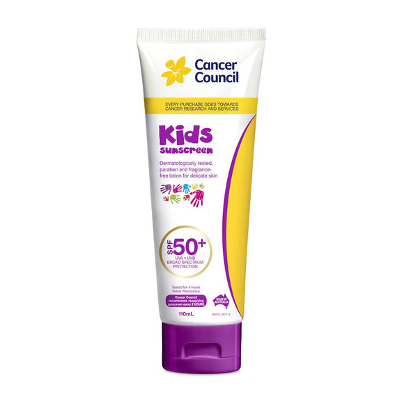 Cancer Council Kids Sunscreen Tube SPF 50+ 110ml