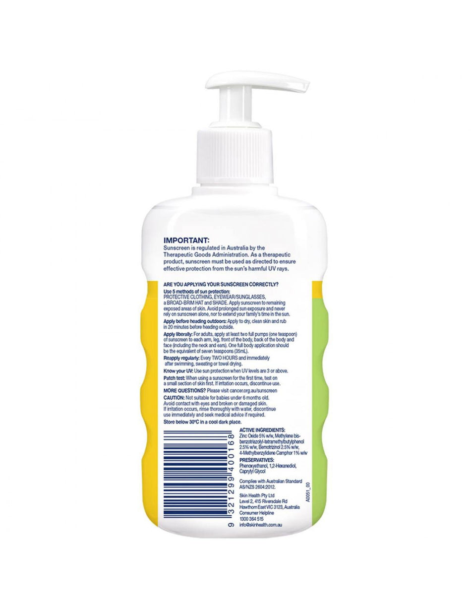 Cancer Council Sensitive Sunscreen Pump SPF50+ 200ml