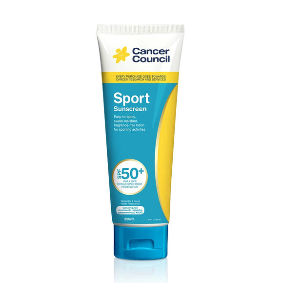 Cancer Council Sport Sunscreen SPF50+ 250ml