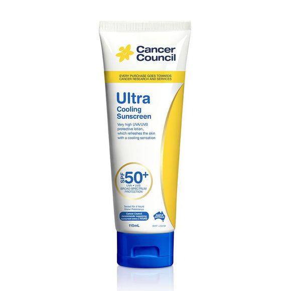 Cancer Council Ultra Cooling Sunscreen SPF50+ Tube 110ml