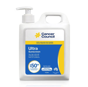 Cancer Council Ultra Sunscreen SPF50+ Pump 1L