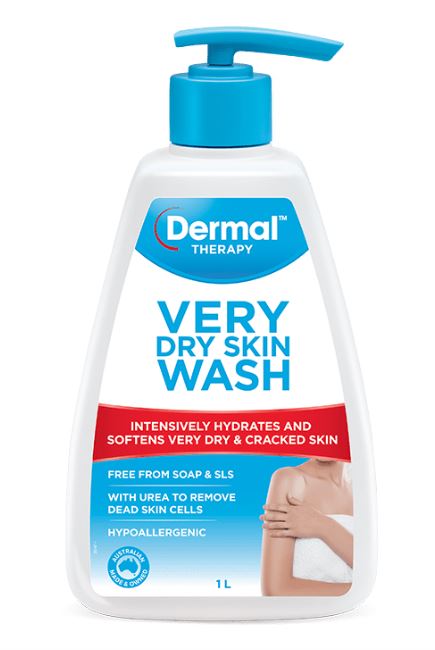 Dermal Therapy Very Dry Skin Hydrates & Softens Wash 1L