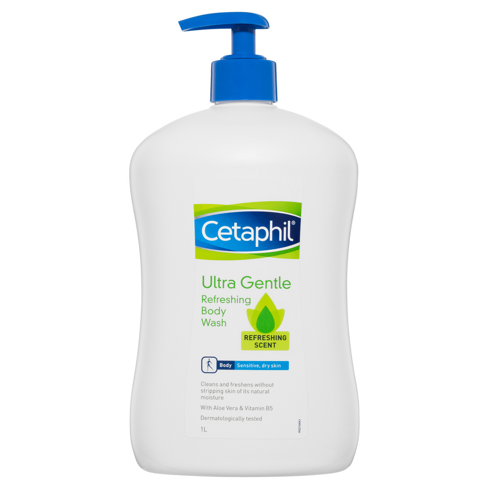 Cetaphil Ultra Gentle Refreshing Body Wash 1L