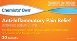 Chemists Own Anti-inflammatory Pain Relief 25mg 30 Tablets