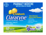 Claratyne Children's Grape Flavoured Chewable Tablets 10 Pack