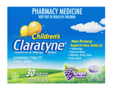 Claratyne Children's Grape Flavoured Chewable Tablets 30 Pack