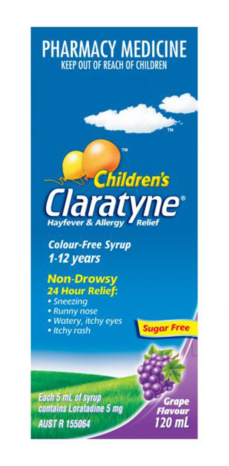 Claratyne Children's Syrup Grape 120ml
