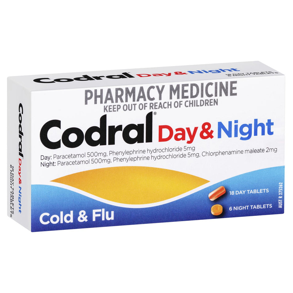Codral Day & Night Cold & Flu 24 Tablets