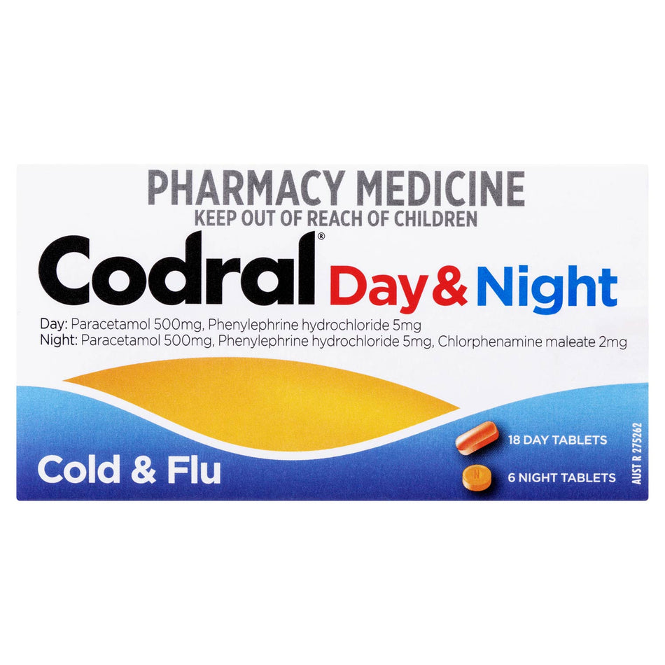 Codral Day & Night Cold & Flu 24 Tablets