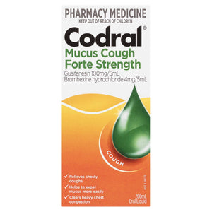 Codral Mucus Cough Forte Strength Berry Oral Liquid 200mL