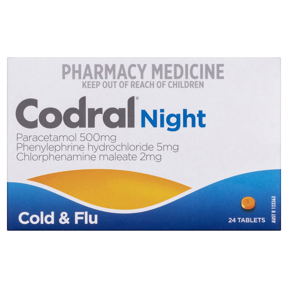 Codral Night Cold & Flu 24 Tablets