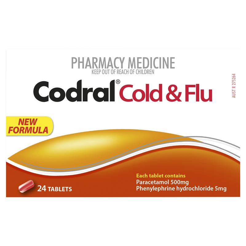 Codral PE Cold & Flu 24 Tablets