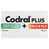 Codral Plus Duo Relief Sore Throat 16 Lozenges + Cold & Flu 20 Tablets