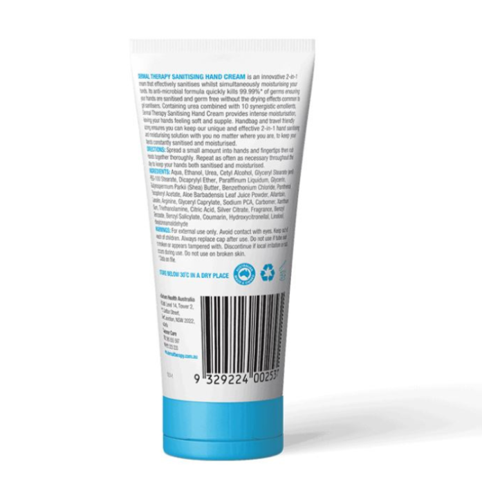Dermal Therapy Sanitising Hand Cream 60g