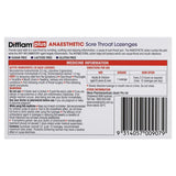 Difflam Plus Anaesthetic Sore Throat Lozenges Blackcurrant Flavour 16 Packs