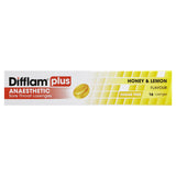 Difflam Plus Anaesthetic Sore Throat Lozenges Honey & Lemon Flavour 16 Packs