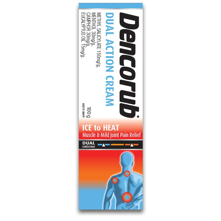 Dencorub Dual Action Pain Relieving Cream 100g