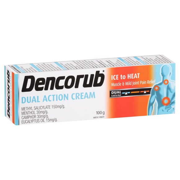 Dencorub Dual Action Pain Relieving Cream 100g