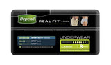 Depend Real-Fit Underwear for Men 4 x 8 Pack - Size Large