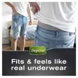 Depend Real-Fit Underwear for Men 4 x 8 Pack - Size Medium