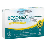 Desonex 24 Hour 5mg Oral Antihistamine - Hayfever & Allergy Relief - 40 Tablets