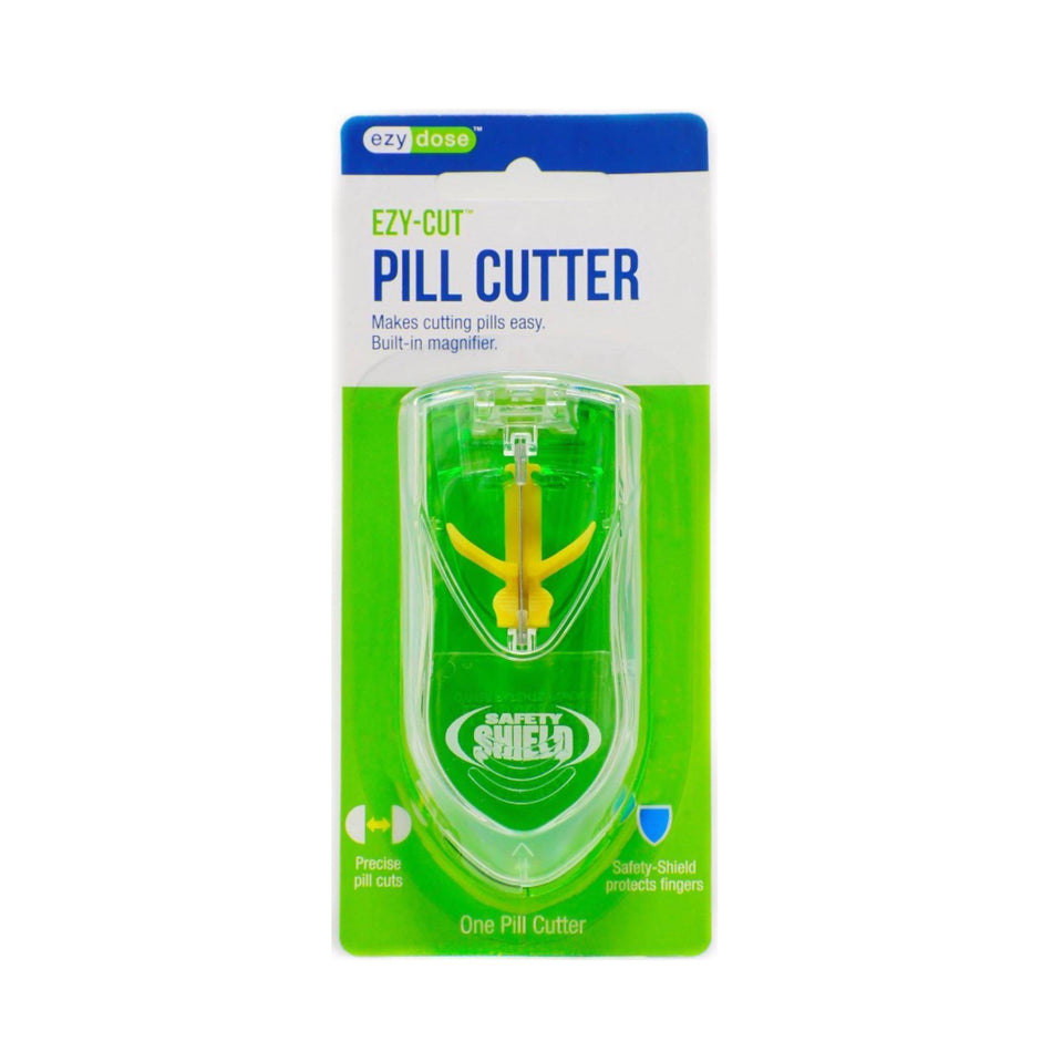 Ezy Dose Pill Cutter & Splitter With Safe Shield and Built-in Magnifier