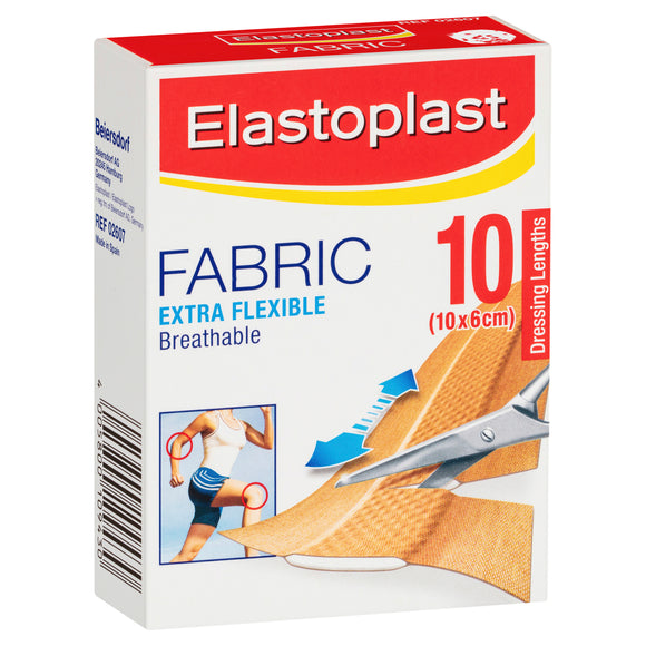 Elastoplast Fabric Dressing Light 6cm x 10cm Extra Flexible Breathable Plaster