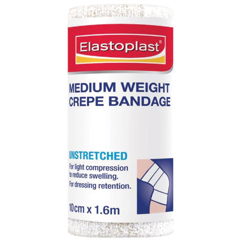 Elastoplast Crepe Bandage Medium Weight 10cm x 1.6m