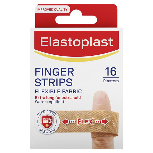 Elastoplast Finger Strips Flexible Fabric 16 Pack