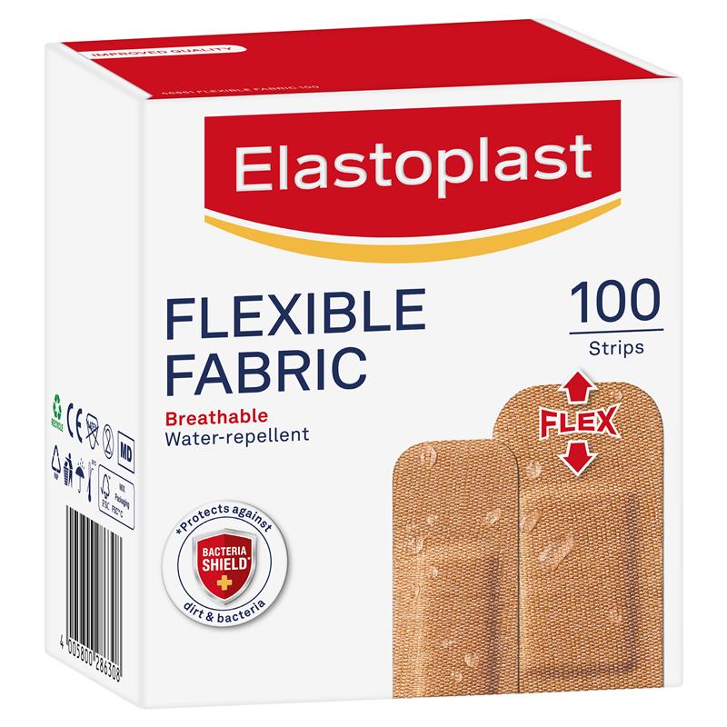 Elastoplast Flexible Fabric Strips 100 Pack