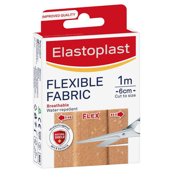 Elastoplast Flexible Fabric Plaster Cut to Size 1m x 6cm