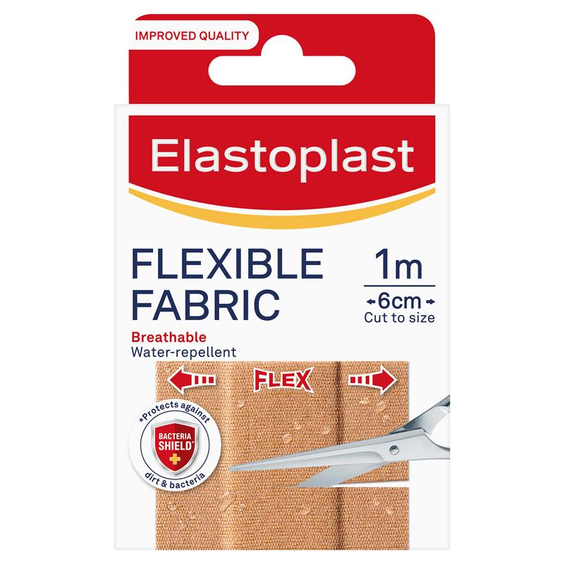Elastoplast Flexible Fabric Plaster Cut to Size 1m x 6cm
